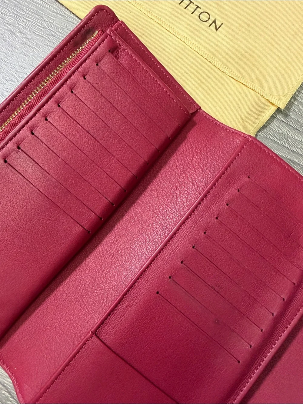 Louis Vuitton Mahina Amelia Leather Wallet